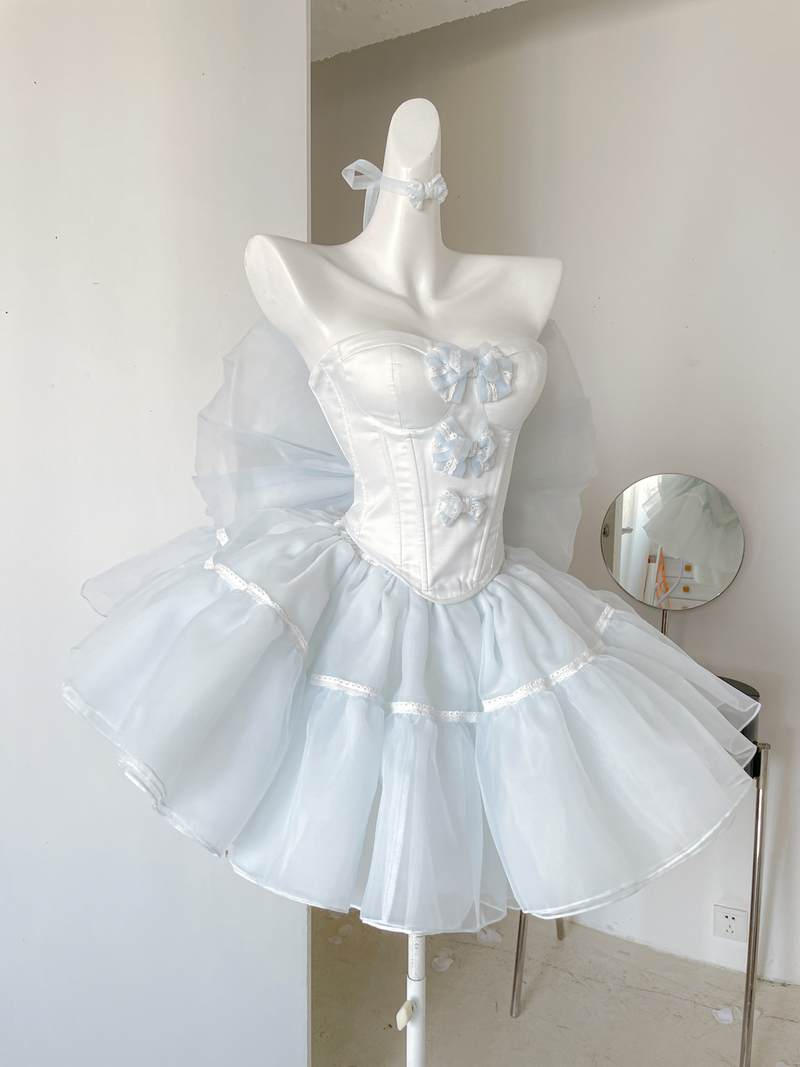 Blue Princess Baby Mini Dress