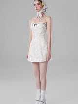 Rich White Tea Mini Dress